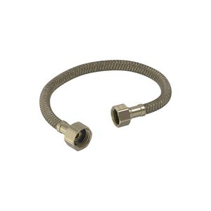 Flex. aansluitslang 1/2"x3/8"  30cm geborsteld mat goud PVD MAY