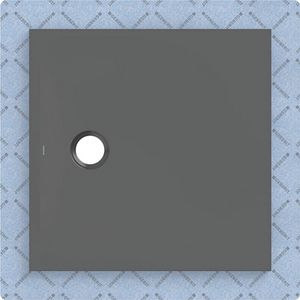 Douchevloer CleanFloor30 geïntegreerd met afdichtingsvlies grafiet: 80x80cm