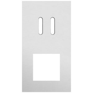 Afdekplaat 2-voud vertic. 71mm centerafst 155-56856