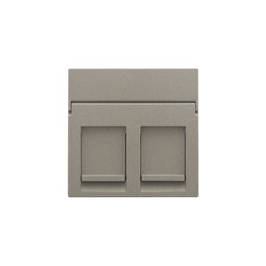 Centraalplaat data 2x RJ bronze