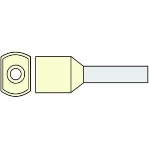 Zak a 100st. adereindhuls dubbel geisoleerd 10mm² Ivoor 14mm