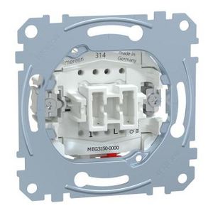 Sokkel Enkele Impulsdrukker 10A/AC 250V 1 maakcontact Merten
