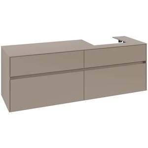 Wastafelonderkast Collaro 1600x548x500mm Taupe C07900VM