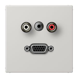 Afdekking licht grijs v.Audio/Jack/VGA LS990