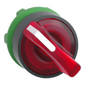 Kop keuzeschakelaar Verlicht 2 standen 22mm Rood Harmony XB5