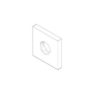 Rozet v. lotiondispenser 60x60x9mm chr