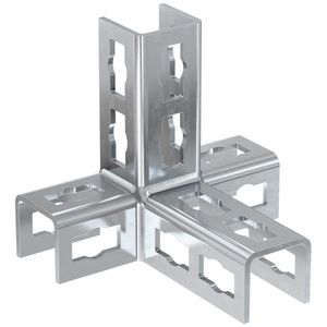 Verbindingshoek PFUF 4D rvs A4 VVE=10