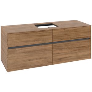 Wastafelonderkast Collaro 1400x548x500mm Oak.Kans C13100RH