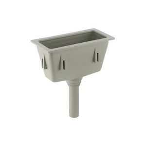 laboratoriumtrechter rechthkg 295x145mm PP grijs d50