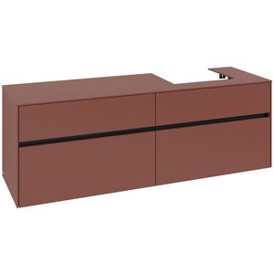 Wastafelonderkast Collaro 1600x548x500mm Wine Red C07900AH