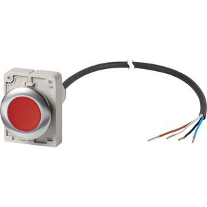 Signaaldrukknop M30C Compact rood vlak 0no/1nc open 185977
