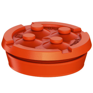 Dubbele membraaninvoeringen M40 reinorange IP66 VVE=10