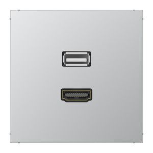 Afdekking aluminium voor HDMI/USB LS