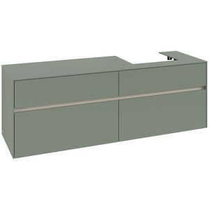 Wastafelonderkast Collaro 1600x548x500mm Soft Green C07900AF