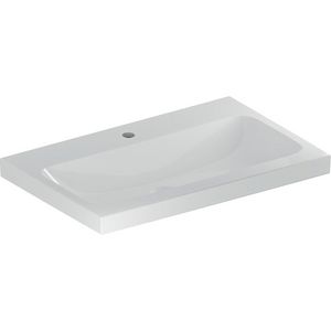 iCon Light opzetwastafel 75x48cm met kraangat zonder overloop wit