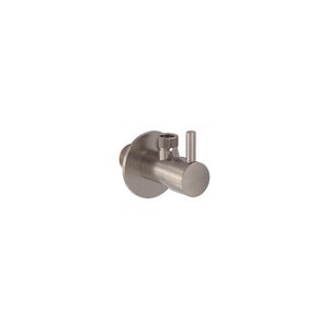 Hoekstopkraan 1/2"x3/8" geborsteld  nickel PVD MAY