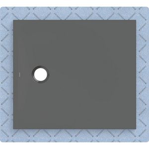 Douchevloer CleanFloor30 geïntegreerd met afdichtingsvlies grafiet: 90x80cm