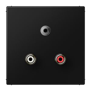 Afdekking zwart voor Audio/Jack LS990