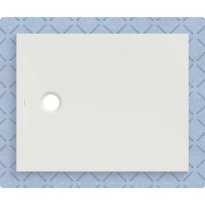 Douchevloer CleanFloor30 geïntegreerd met afdichtingsvlies wit: 100x80cm