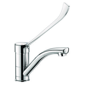 Wastafelmengkraan h.100 l.170 uitloop draaibaar hyg. hendel