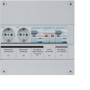 Groepenkast 2-groepver. HS HACO/HACO+W+W