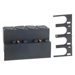 Klemmenafdekkappen 2P Set (stroomop-/-afwaarts) 63A NG125