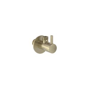 Hoekstopkraan 1/2"x3/8" geborsteld  mat goud PVD MAY