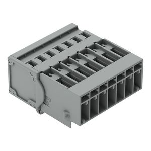 1-draads male steker CAGE CLAMP 4mm² grijs VVE=25