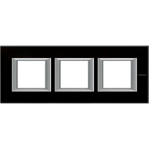 Afdekraam Nacht zwart glas recht horizontaal 3x2 mod.Axolute