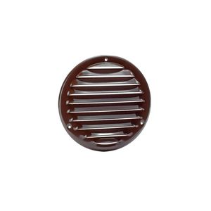 Stalen schoepenrooster Ø125mm bruin