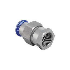 3-del. koppeling MAPRESS RVS (+wartel RVS) 22x3/4"bn.