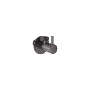 Hoekstopkraan 1/2"x3/8" geborsteld  carbon black PVD MAY