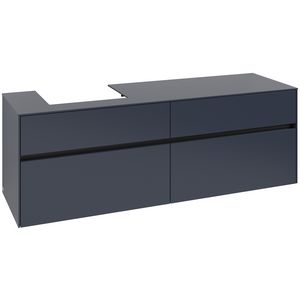 Wastafelonderkast Collaro 1600x548x500mm Marine Blue C078B0VQ