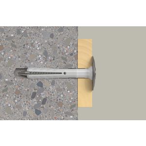 Nagelplug N 6x40/10 S D verz. kop afdichtring RVS A2 VVE=50