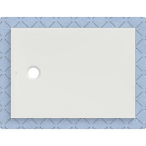 Douchevloer CleanFloor30 geïntegreerd met afdichtingsvlies wit: 110x80cm