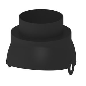Scharnierkap FX Easy 120 zwart tbv buis Ø100mm