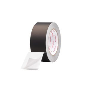 Aluminiumtape 75mm breed L=50m. zwart VVE=18