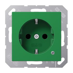 Wandcontactdoos A(S)500 groen slagv.besch.cont ko.l.