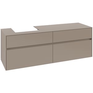 Wastafelonderkast Collaro 1600x548x500mm Taupe C078B0VM