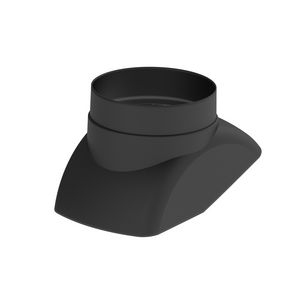 Scharnierkap PP D200 zwart 198mm