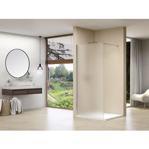 Inloopdouche vaste wand 1170-1190x2000mm 8mm gesatineerd glas