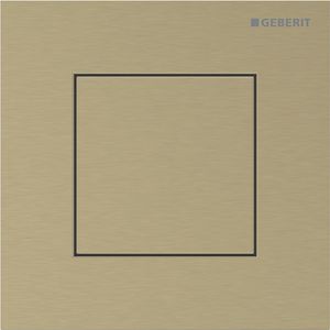 Urinoirsturing pneumatisch type 40 bedieningsplaat SQUARE:messingkleur/geborsteld easy to-clean