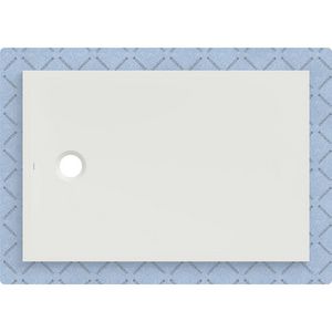 Douchevloer CleanFloor30 geïntegreerd met afdichtingsvlies wit: 120x80cm