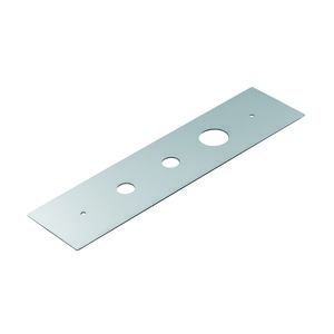 Montageplaat tbv 3-gats afmontage chroom