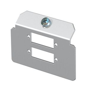 Dragerplaat 2 x gatenpatroon type L rvs A2 1.4301