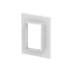 Wandrozet gesloten 138x178x25 Aluminium puur wit