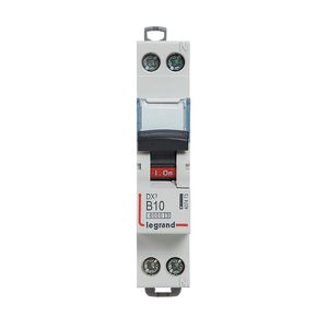 Installatieautomaat MCB DX³ 1-polig + Nul B-karakteristiek 10A 6000A VVE=10