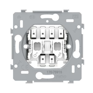 Sokkel rolluikschakelaar elektr. gescheiden 10AX/250Vac