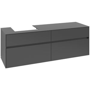Wastafelonderkast Collaro 1600x548x500mm Graphite C07800VR