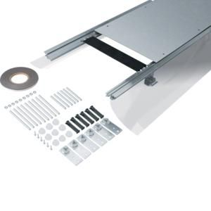 Vloergoot bovenliggend flexibele wand 400x105-150mm VVE=2
